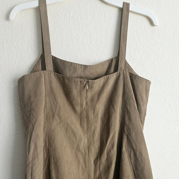 Venezia Western Laser Cut Floral Hem Youth midi Romper Suede Coverall Dress 14 - Picture 6 of 7